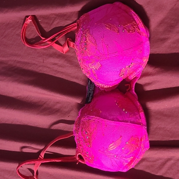 Victoria's Secret Other - Victoria Secret Sexy Little Thing fuscia pink embellished bra 💓